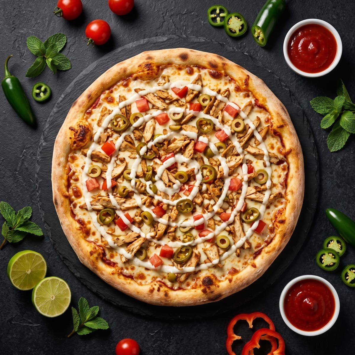 Chicken Shawarma Pizza