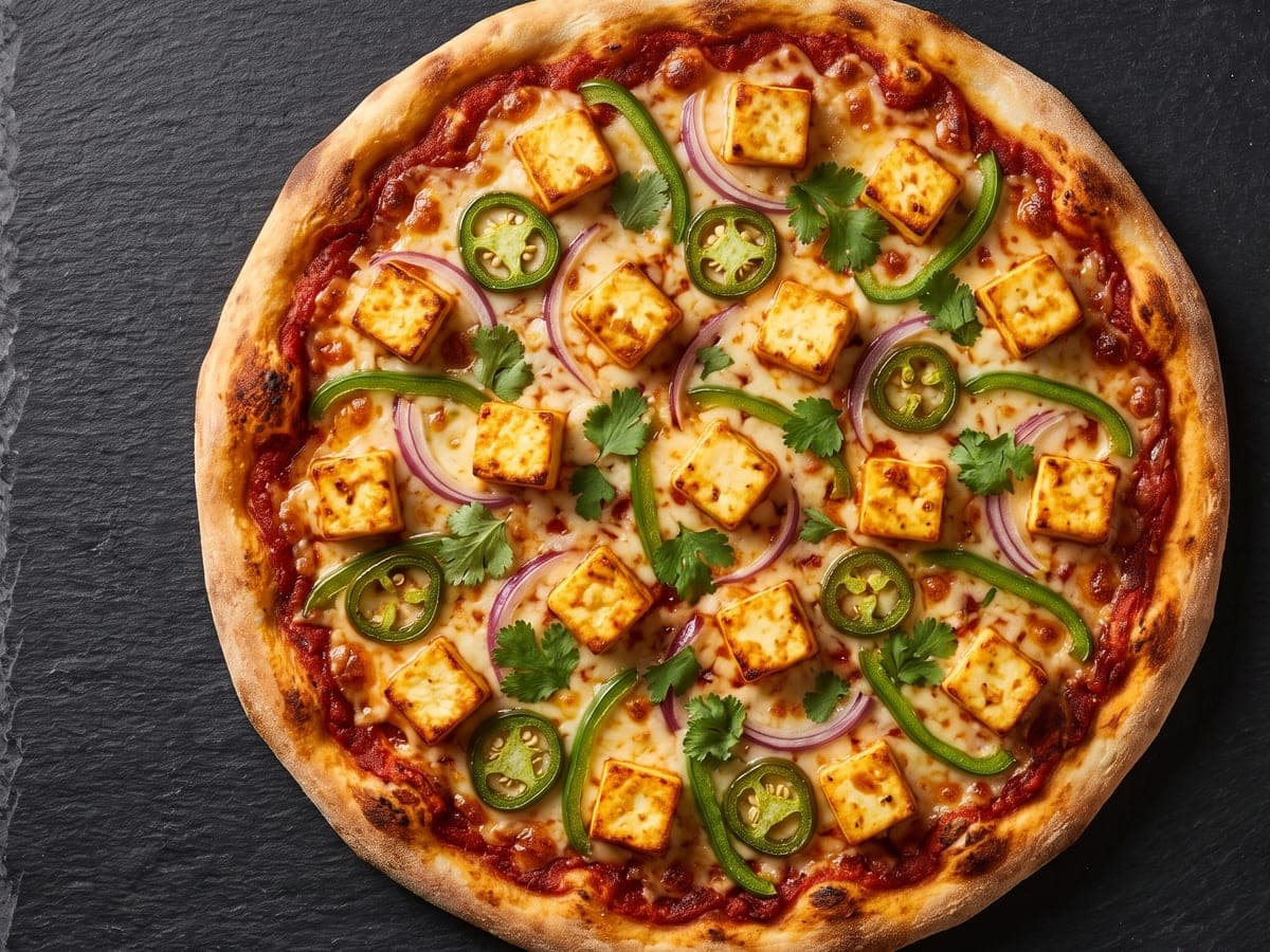 Spicy Paneer Pizza